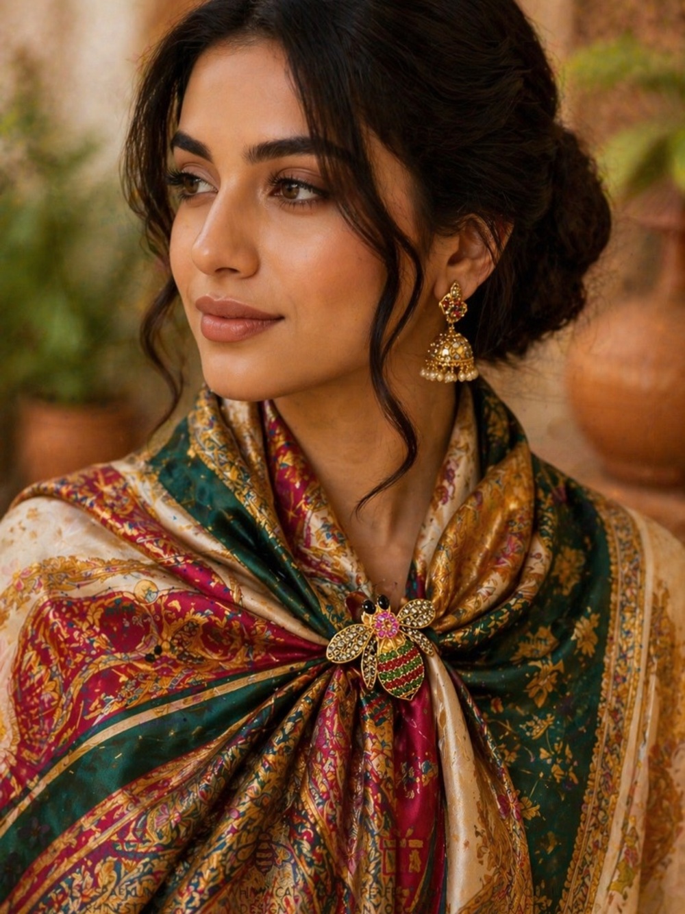 Mint Multicolor Gold Bee Brooch - Pick One